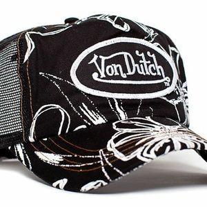 Von Dutch Black Hawaiian Trucker Hat